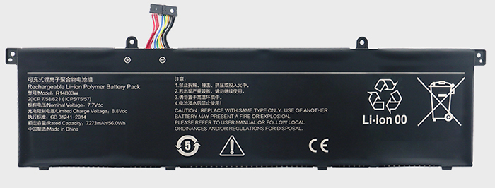 Datorbatteri Ersättning för XIAOMI R14B03W Datorbatteri Ersättning för XIAOMI R14B03W